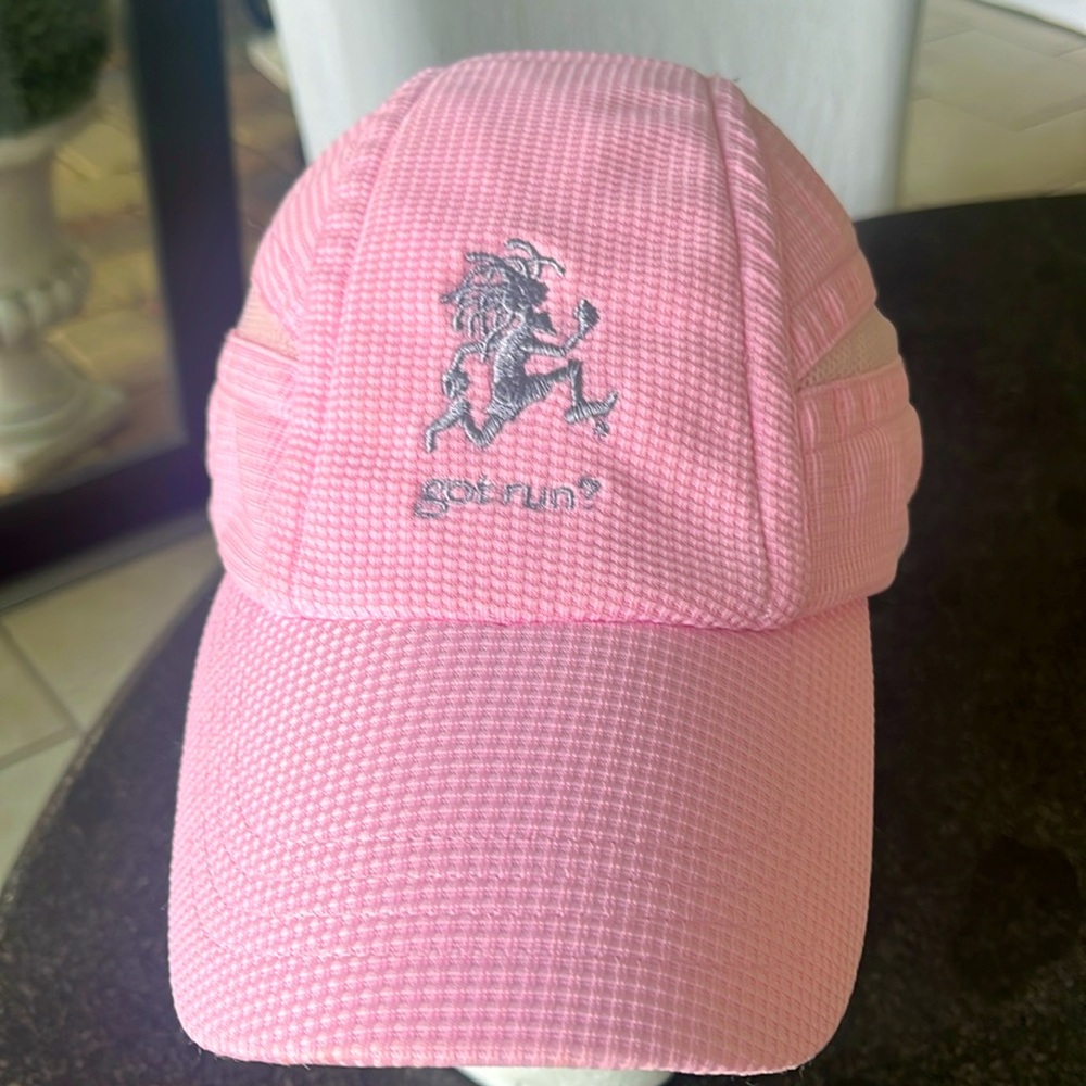 EUC authentic Head start by KC caps Got Run pink waffle adjustable baseball cap